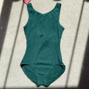 High Neck Green Leotard
